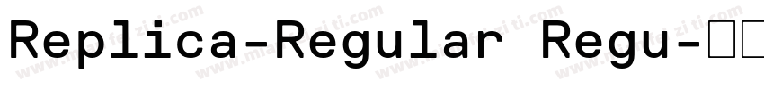 Replica-Regular Regu字体转换